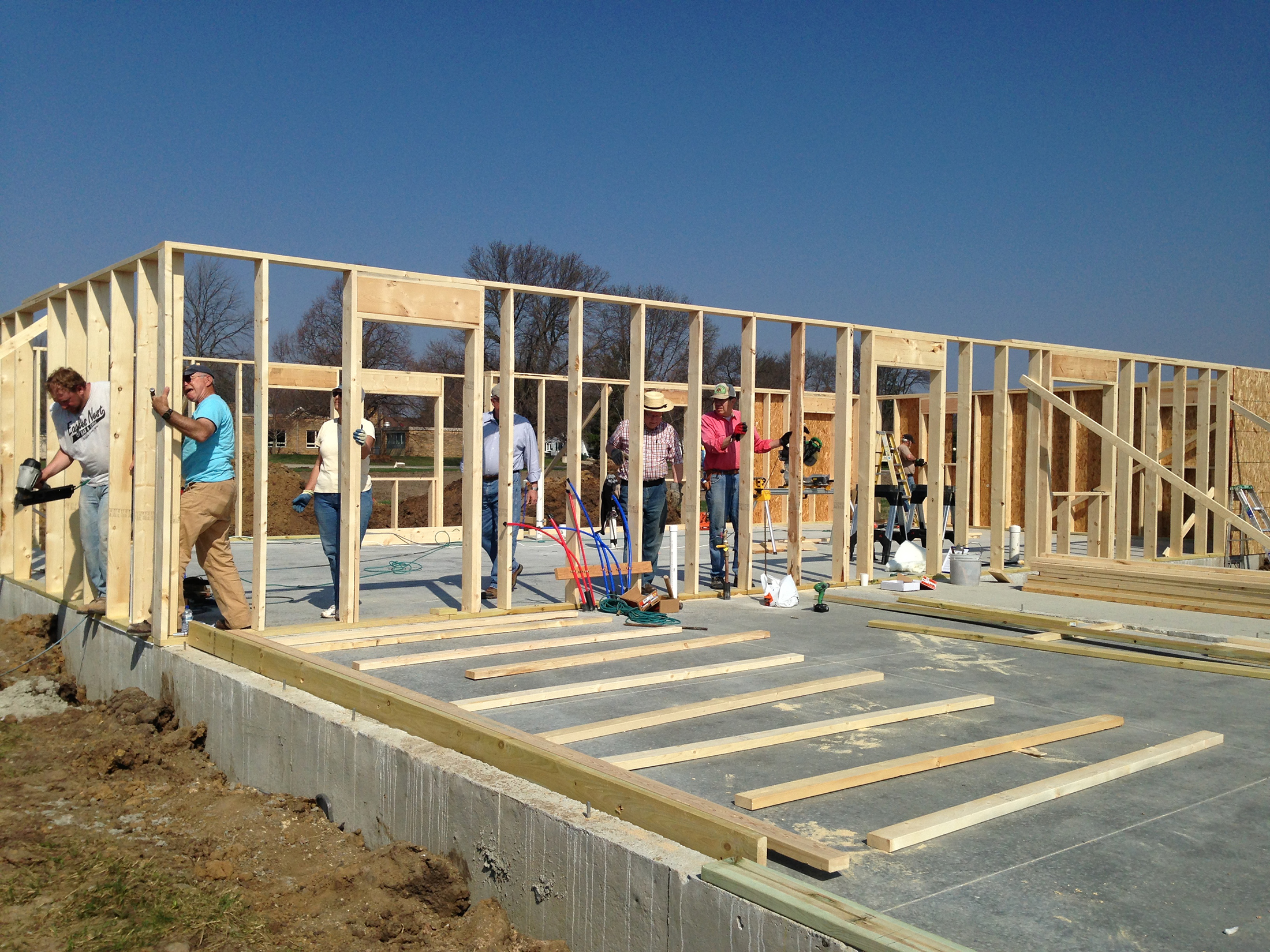 Habitat for Humanity home construction